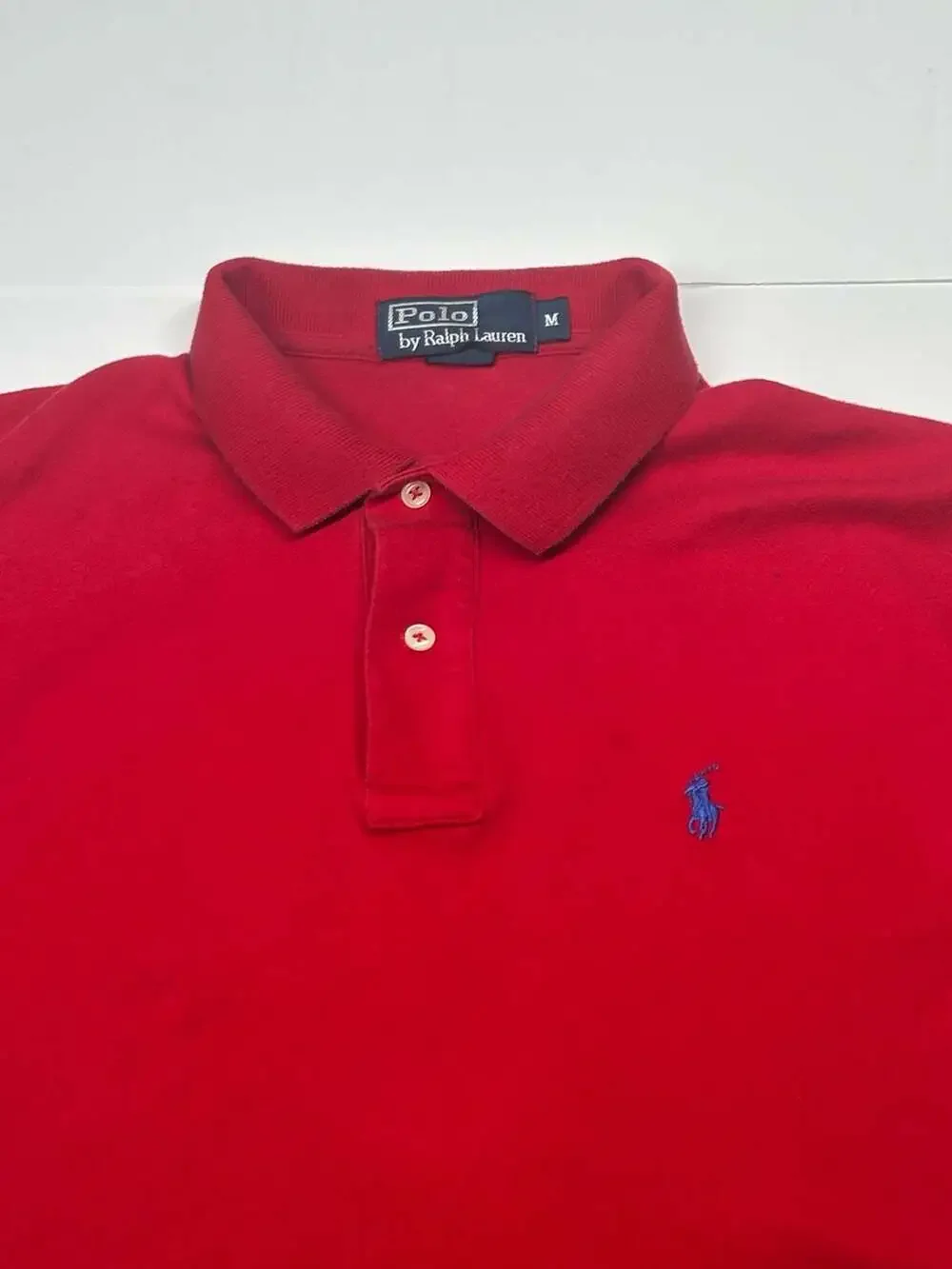 Polo Ralph Lauren Men's Classic Red Short Sleeve Pique Polo Shirt Size M